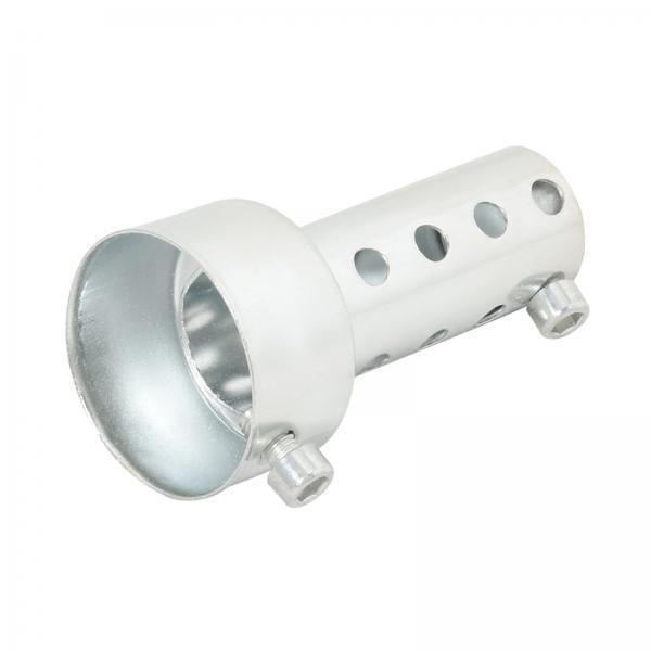 4xMotorcycle Exhaust Muffler Noise Elimination for Motorbike 48mm Short Silver