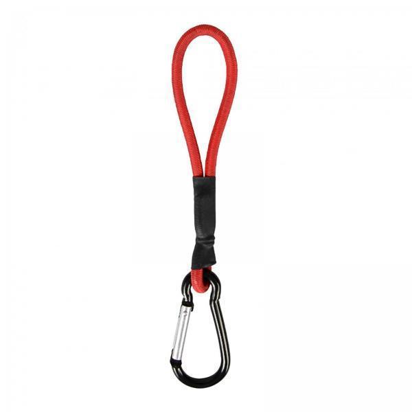 4xBungee Cord with Carabiner Hook Bungee Canopy Ties for Tarpaulin Tarps Tents Red