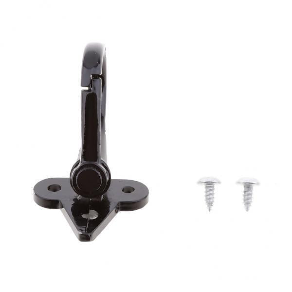 3xMotorcycle Aluminum Alloy Holder Carry Helmet Bag Bottle Hanger Hook Black