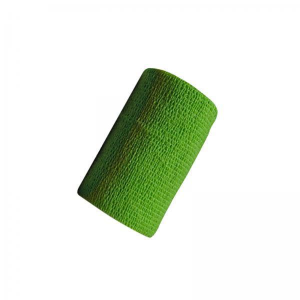 2xVet Wrap 4 inch Wide Non Woven Elastic Self Adherent Wrap for Dogs Pet Ankle Green