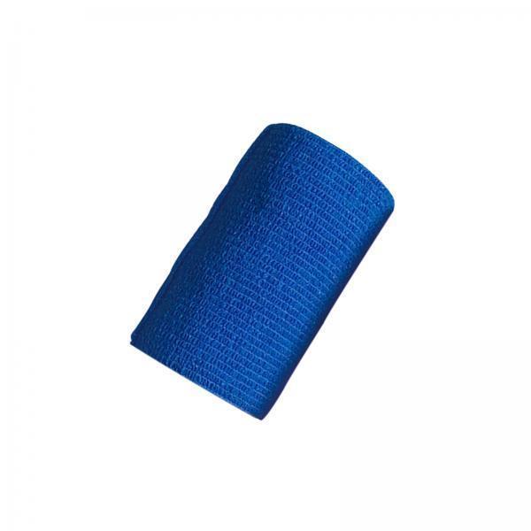 4xVet Wrap 4 inch Wide Non Woven Elastic Self Adherent Wrap for Dogs Pet Ankle Blue