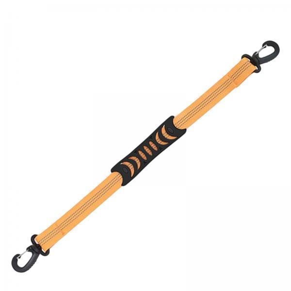 2xPortable Skating Shoes Carrier Strap with End Hooks Belt Ski Boot Strap Orange