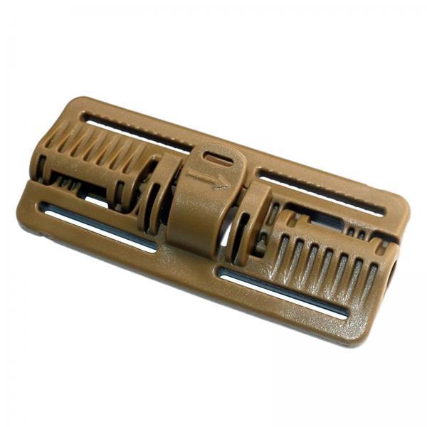 3xVest Quick Release Buckle Slider for Hunting Backpack Strap Belt Accessories Khaki Long