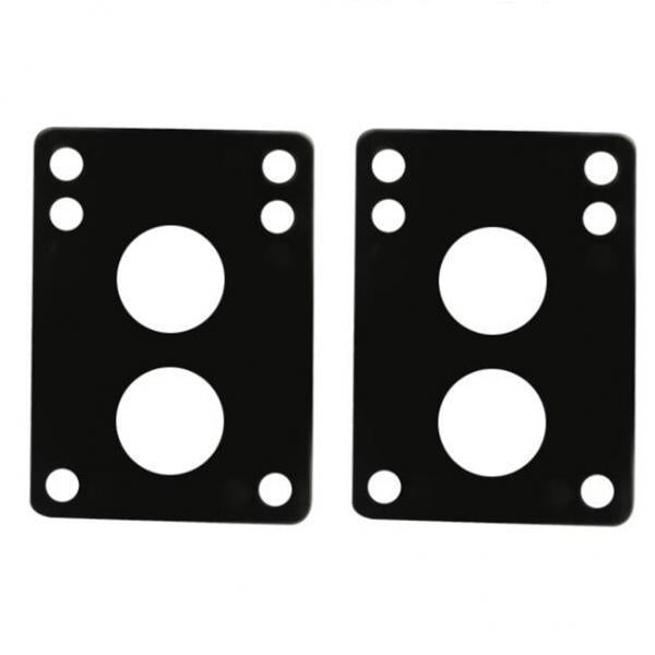 4xSkateboard Riser Pads Pair of Risers Longboard Shock Pads Black 6mm A