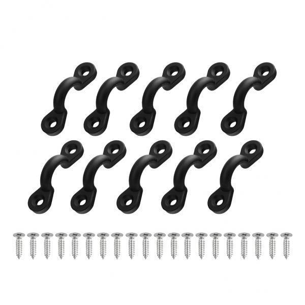 4x10 Pieces New Nylon Marine Deck Sheet Eye Lacing Strap Saddle Clip 34 x 10mm