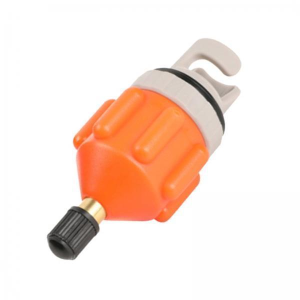 2xInflatable Boat SUP Pump Adaptor Converter for Boat Stand up Paddle Board orange