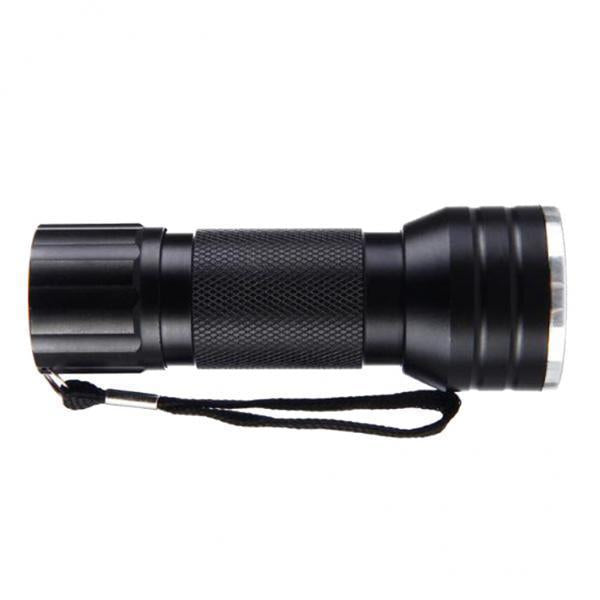 2xUltra Violet LED Flashlight Black Light Inspection Lamp Torch Aluminum Alloy