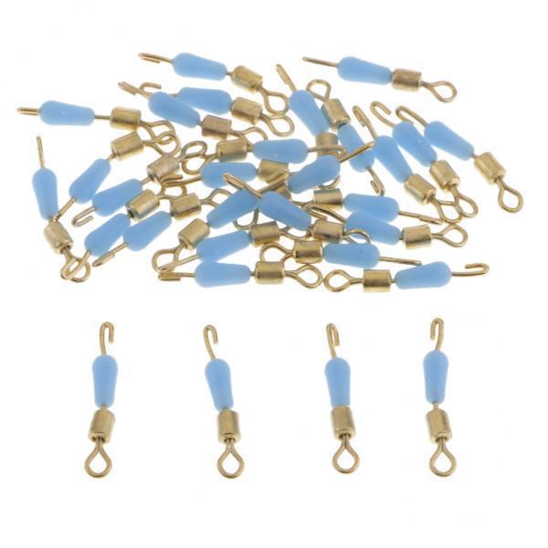 2x30pcs Quick Change Fishing Swivels Clips Pins Fast Link Line Connector 16mm