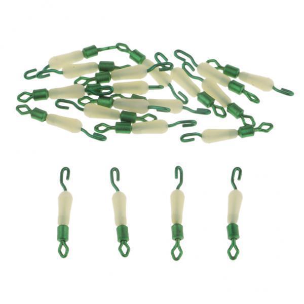 4x20pcs Fishing Sub-line Link Connectors Quick Change Rolling Swivels Clips S