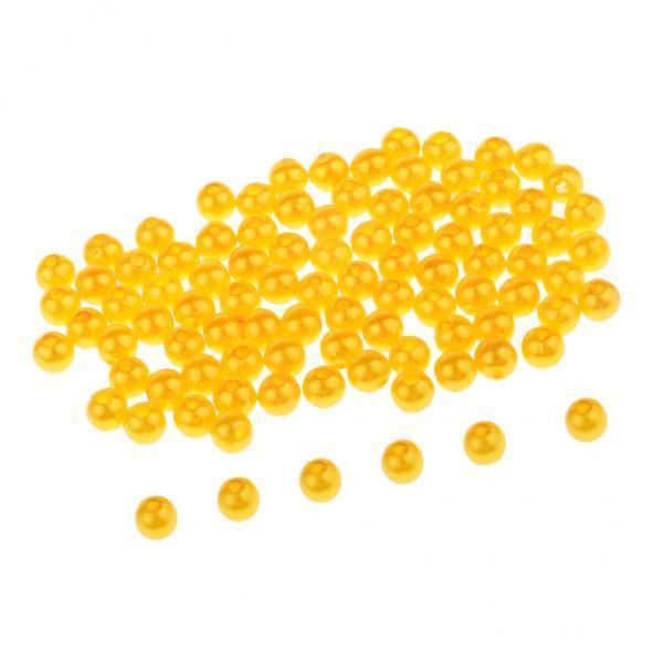 3x60 Pieces Carp Lure Fishing Beads Round Floating Fishing Beads Golden