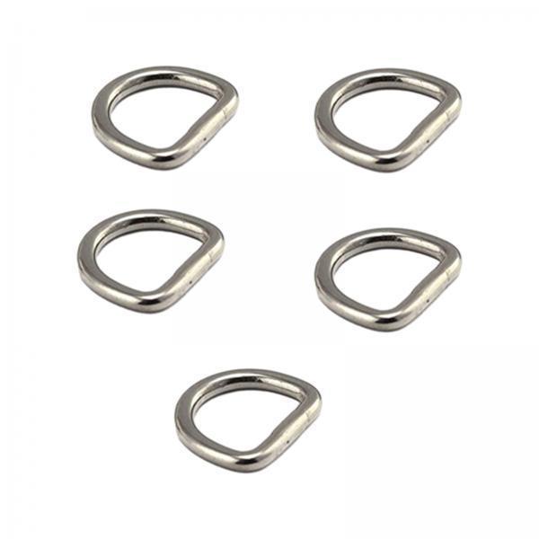 2x5x D Rings Heavy Duty Seamless D Shaped Rings for Hardware Handbags Clothing 25mmx16mm