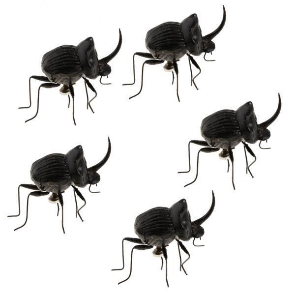 3x5Pcs Simulation Artificial Insect Model Kids Educative Toys Hercules beetle