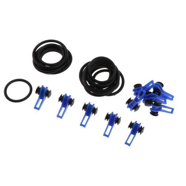 4x10pcs Fishing Rod Hook Keeper Hook Holder Blue