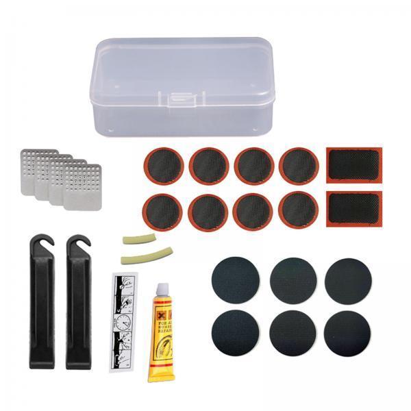 2xPlastic Bike Flat Tire Repair Kit for Bicycle Inner Tube for Motorcycle 35pcs