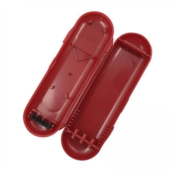 2xPortable Plastic Dart Case Holds 3 Darts for Dart Tips, Shafts and Flights Red
