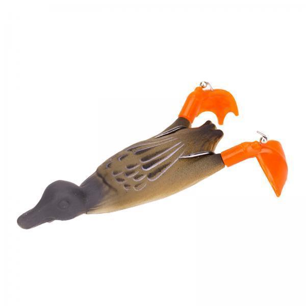 2xFishing Lures 9.5cm Duckling Bait Floating Predator Lure Brown