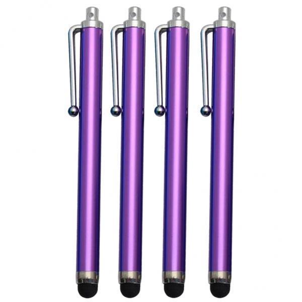 2x4pcs Universal Touch Screen Stylus High Sensitivity Capacitive Pen Purple