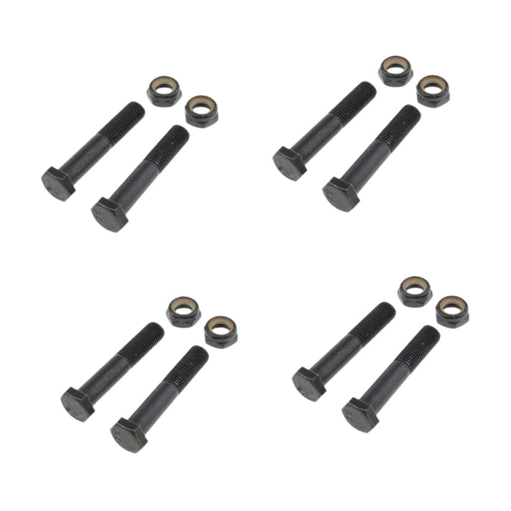 4x2pcs Replacement Skateboard Truck Kingpin Hardware Set Longboard Screw Bolts M10×65mm