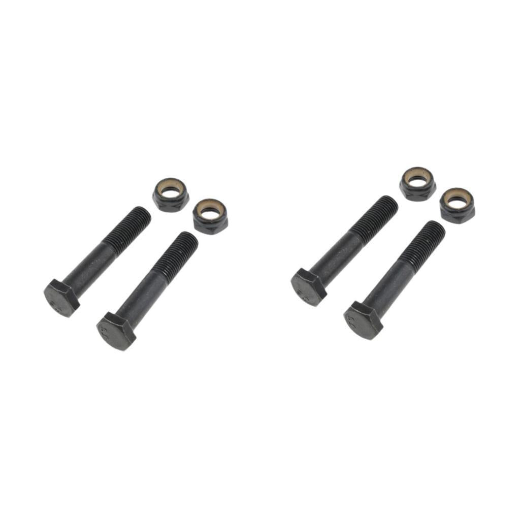 2x2pcs Replacement Skateboard Truck Kingpin Hardware Set Longboard Screw Bolts M10×65mm