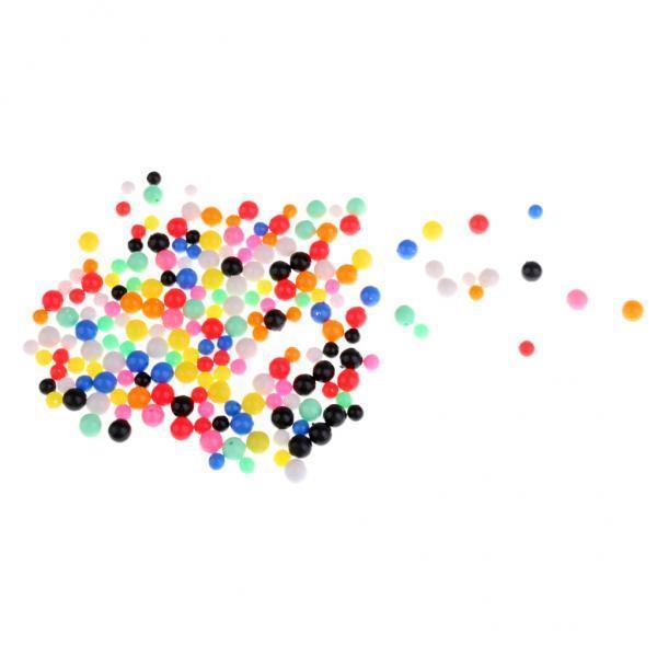 3x200pcs Multi-color Fishing Beads Lure Round Beads Fishing Tackle 6mm 8mm