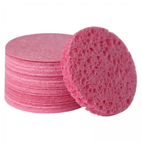 4xFacial Cleansing Sponges Absorbent Professional Durable Mask Removal Sponges 10pcs