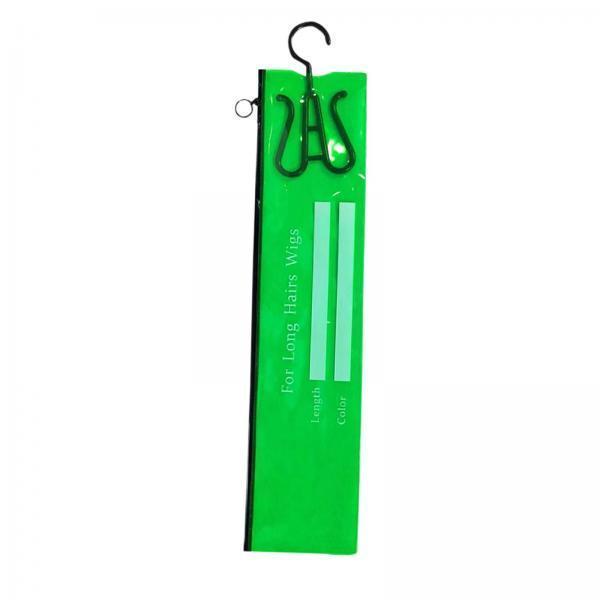 2xHair Extension Storage Bag Portable Hair Extension Hanger for Synthetic Hair S Green