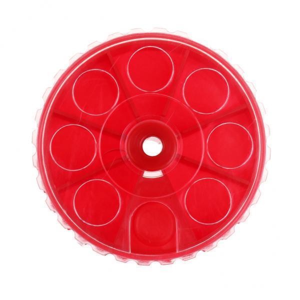 3xPlastic Fishing Sinker Weights Storage Box Portable Terminal Tackle Red