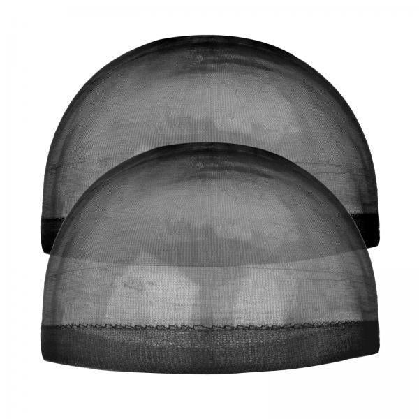 3xWig Cap Nylon Invisible Real Thin Bald Stocking Caps for Cosplay Women Black