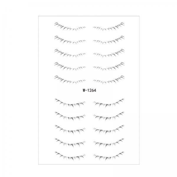 3xLower Eyelash Stickers Eyelash Template Make Up Tool for Stage Show Parties Style G