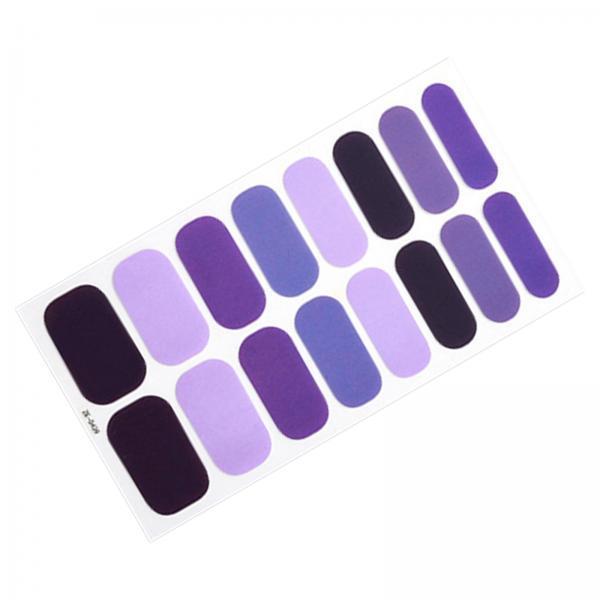 2x16 Pieces Cured Gel Nail Strips Self Adhesives Gel Nail Wrap Stickers Decals Style A