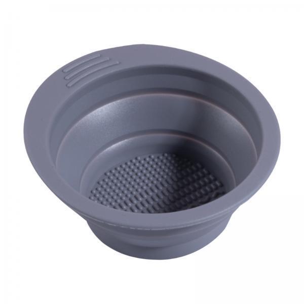 3xFolding Silicone Makeup Brush Cleaning Mat Washing Bowl Professional Tool Gray
