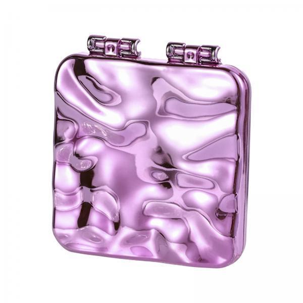 3xCompact Mirror Double Sided Small Vanity Mirror for Shopping Daily Work Purple