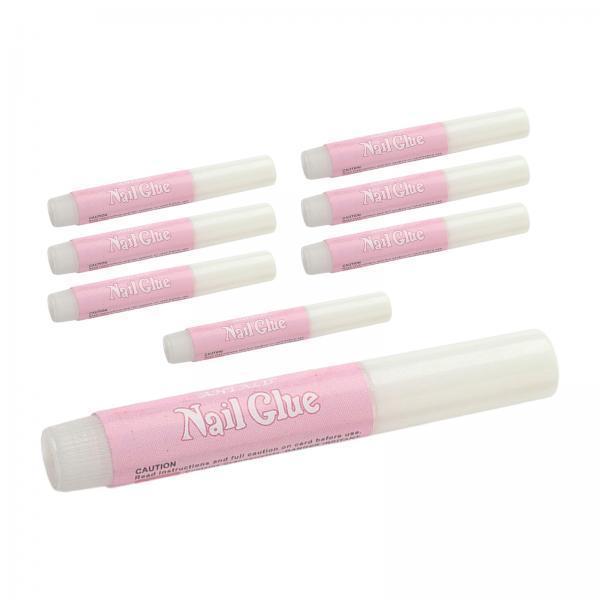 3xNail Glue 0.07oz Clear Nail Glue Nail Tips Glue for Acrylic Nails Tips