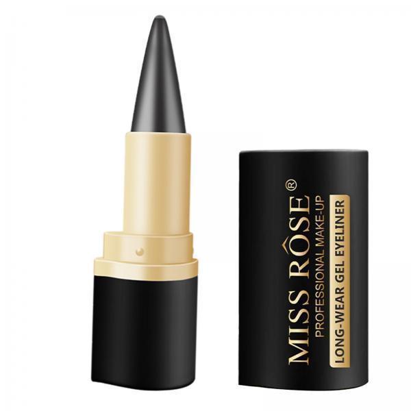 3xEye Liner Pencil Waterproof Longwearing for Women No Sharpener Required 02 Black Gray