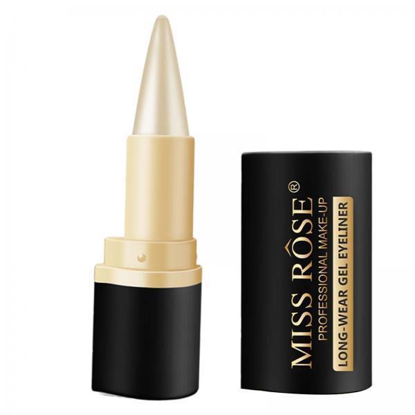 4xEye Liner Pencil Waterproof Longwearing for Women No Sharpener Required 01 Silver