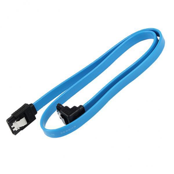 2xHigh Speed SATA III 3.0 6GB/s Straight Angle Data Cable For Data Transfer