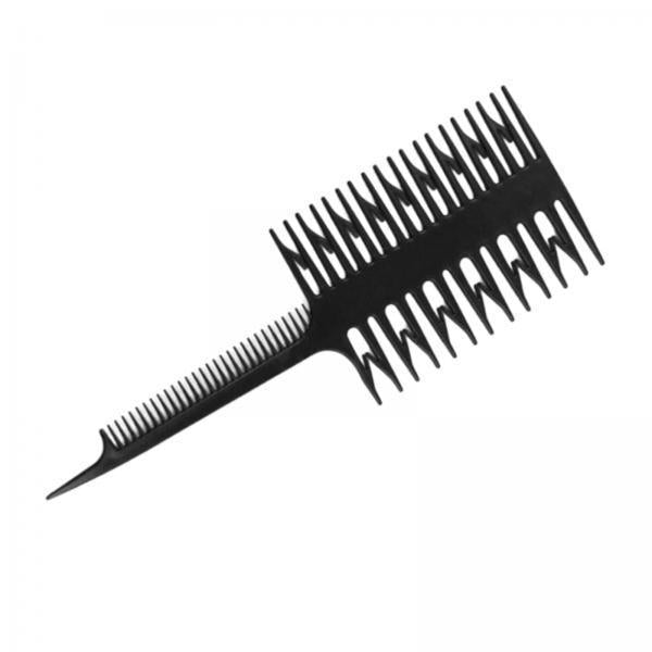 3xBlack Hair Dyeing Comb Styling Hair Comb for Highlighting Hair Coloring Home
