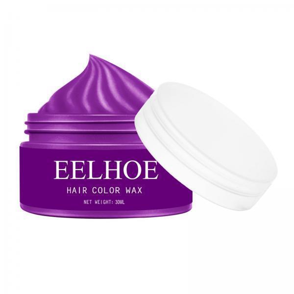 4xHair Coloring Dye Wax Styling Washable Natural One-Time for Cosplay Purple