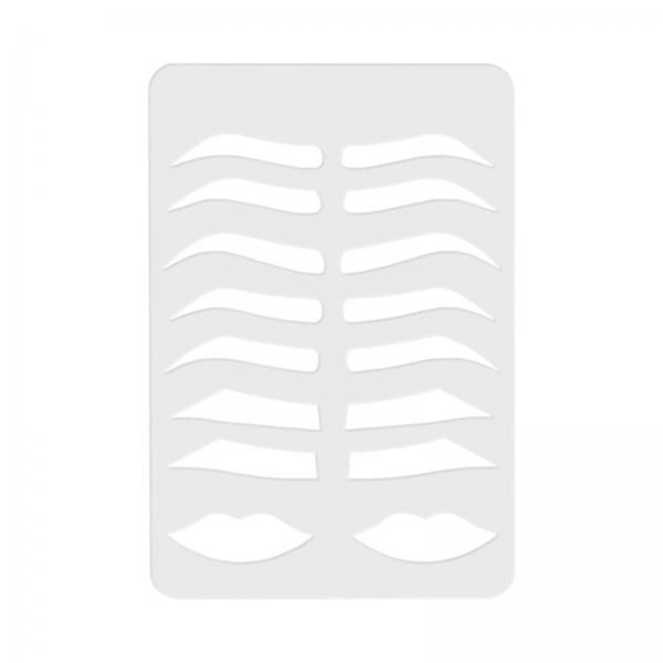 3xEyebrow Shape Plate Reusable Acrylic Eyebrows Enhancer Card for Professional