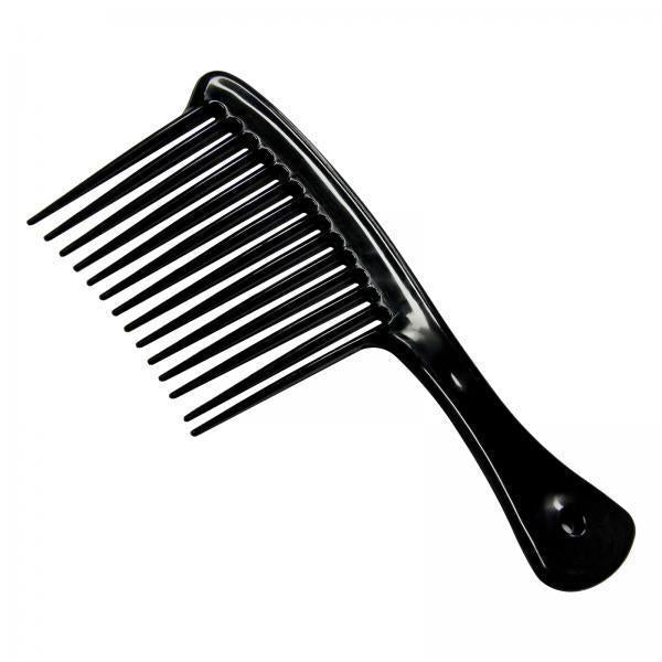 4xComb Hair Styling Tool Large Handle Styling Comb for Home Travel Salon Black