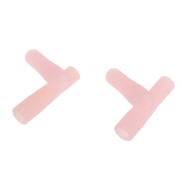 2x2 Pairs Silicone Cuticle Nipper Dead Skin Clipper Protective Cover Pink