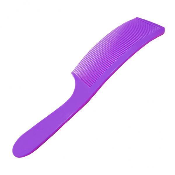 3xBarber Stylist Curved Styling Comb Flat Top Hairdressing Comb Purple