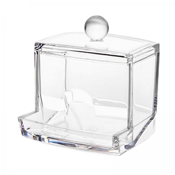 3xCotton Swabs Storage Box Portable Transparent Empty Practical Organization
