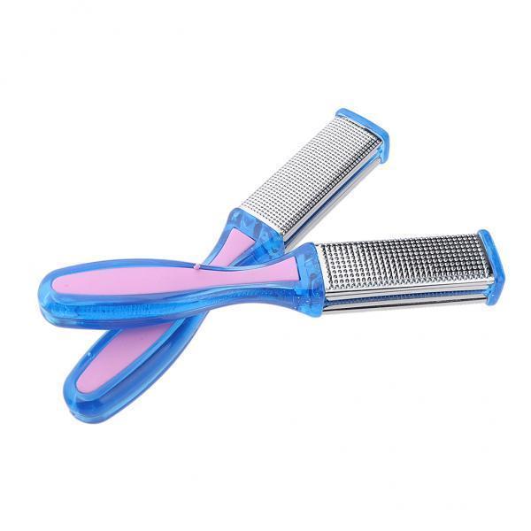 2x2pcs Dual Side Feet Care Scrub Dead Skin Callus Remover File Stainless Steel