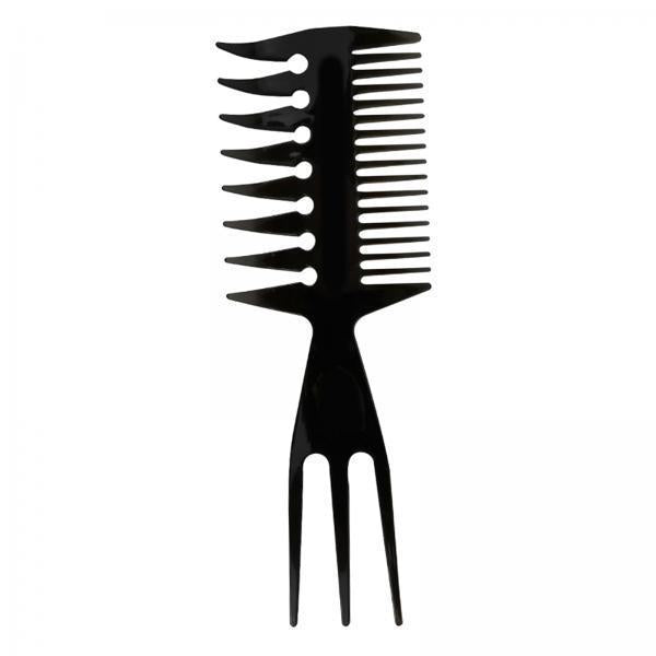 4xHairstyling Hair Pick Combs for Men's Retro Oil Head Upgraded Fork Comb