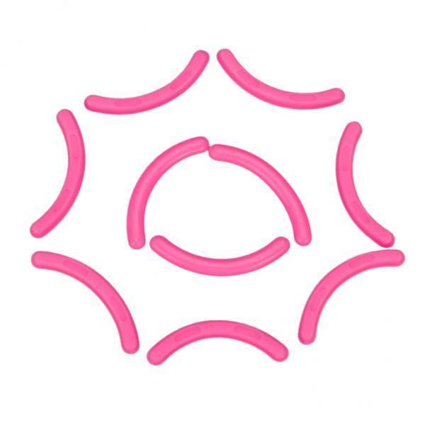 3xSilicone Strips for False Eye Lash Extension Show Display Stand Holder Pink