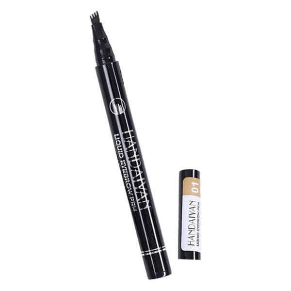 4xMicroblading Eyebrow Pen Micro-Fork Tip Waterproof Color 3D Four Point 1