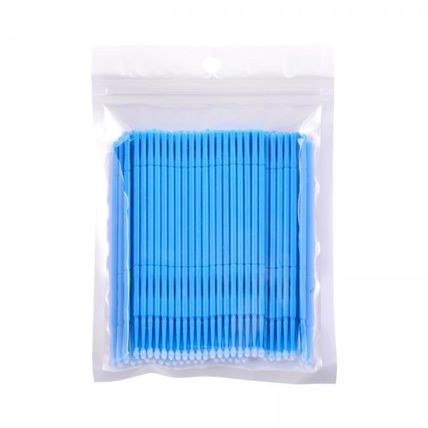 3x100 Pieces Micro Applicator Brushes for Eyelashes Mascara Makeup Application Blue Large
