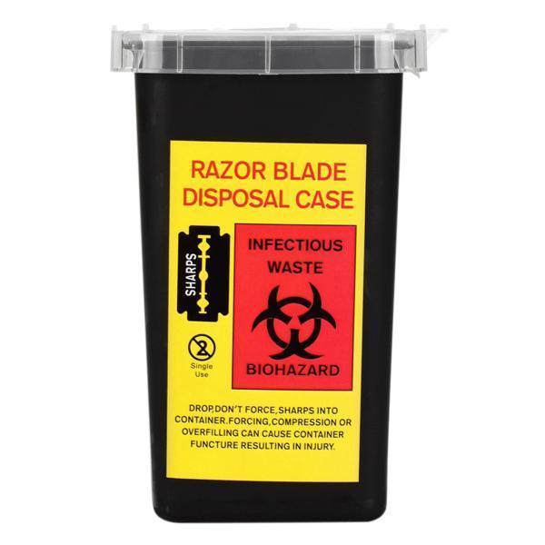 2xNeedle Sharps Disposal Container Waste Box Tattoo Supplies for Home Salon
