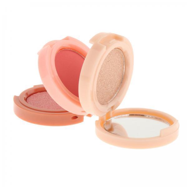 4xBlush Palette Multifunctional Face Palette Blush Powder for Holiday Gift Set Style A